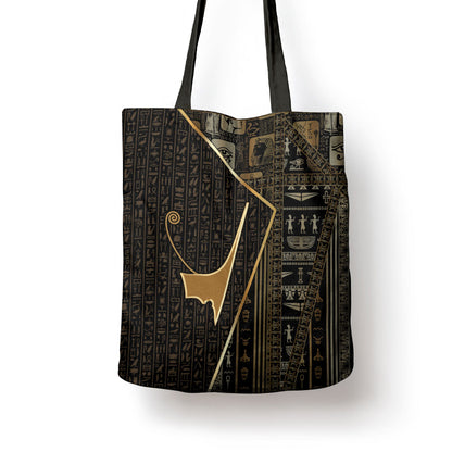 Egypt Deshret Crown Tote Bag Ancient Mythology Pharaoh With Pschent