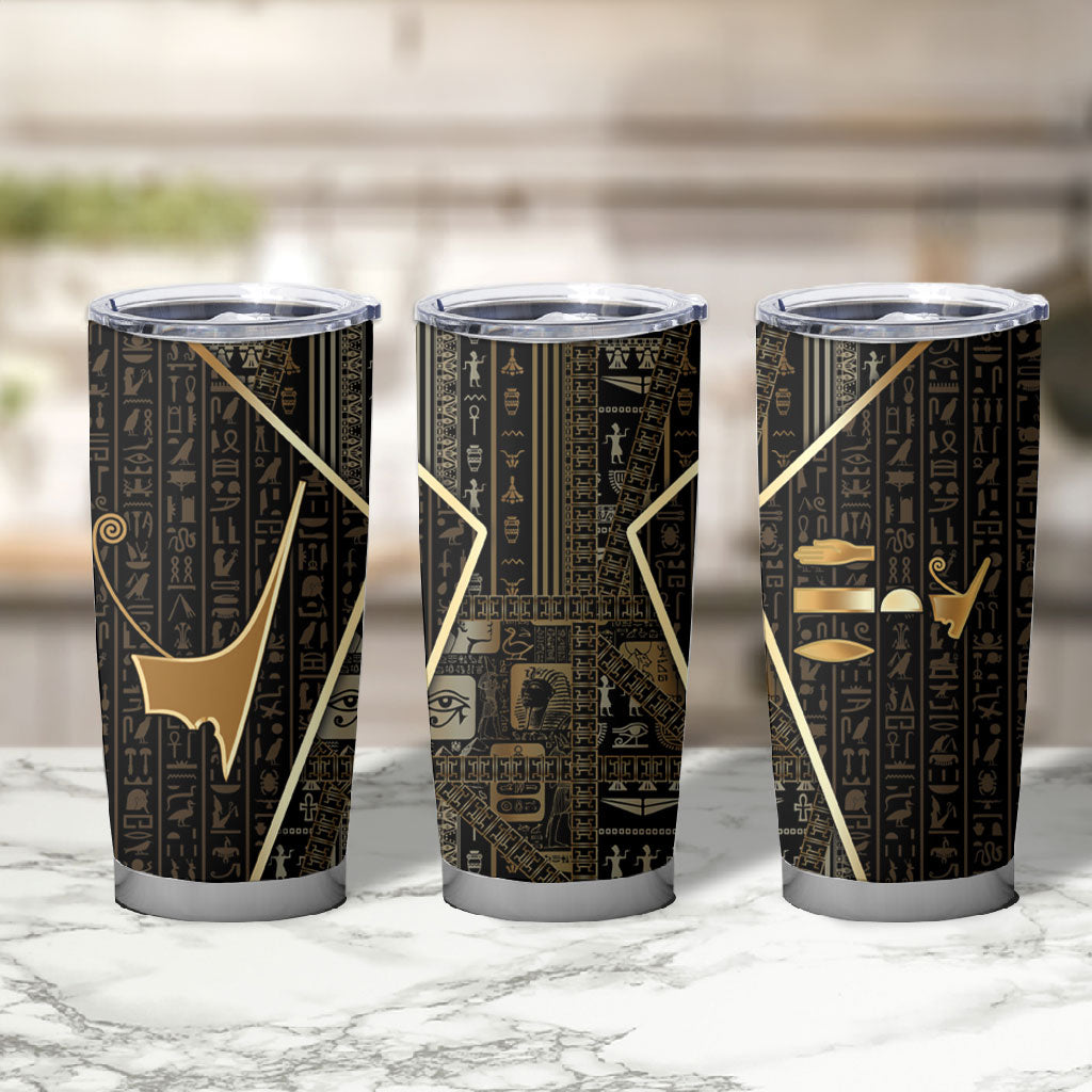 Egypt Deshret Crown Tumbler Cup Ancient Mythology Pharaoh With Pschent