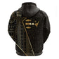Egypt Deshret Crown Zip Hoodie Ancient Mythology Pharaoh With Pschent
