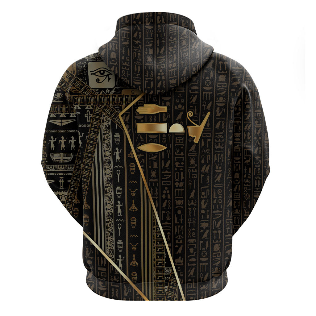 Egypt Deshret Crown Zip Hoodie Ancient Mythology Pharaoh With Pschent