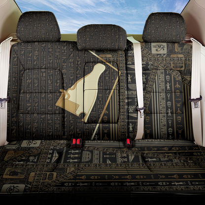 Egypt Hedjet Crown Back Car Seat Cover Ancient Mythology Upper Pharaoh
