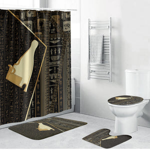 Egypt Hedjet Crown Bathroom Set Ancient Mythology Upper Pharaoh