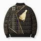 Egypt Hedjet Crown Bomber Puffer Jacket Ancient Mythology Upper Pharaoh