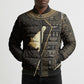 Egypt Hedjet Crown Bomber Puffer Jacket Ancient Mythology Upper Pharaoh