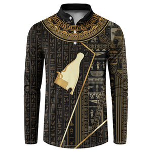Egypt Hedjet Crown Button Sweatshirt Ancient Mythology Upper Pharaoh