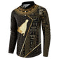 Egypt Hedjet Crown Button Sweatshirt Ancient Mythology Upper Pharaoh