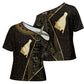 Egypt Hedjet Crown Cross Shoulder Shirt Ancient Mythology Upper Pharaoh