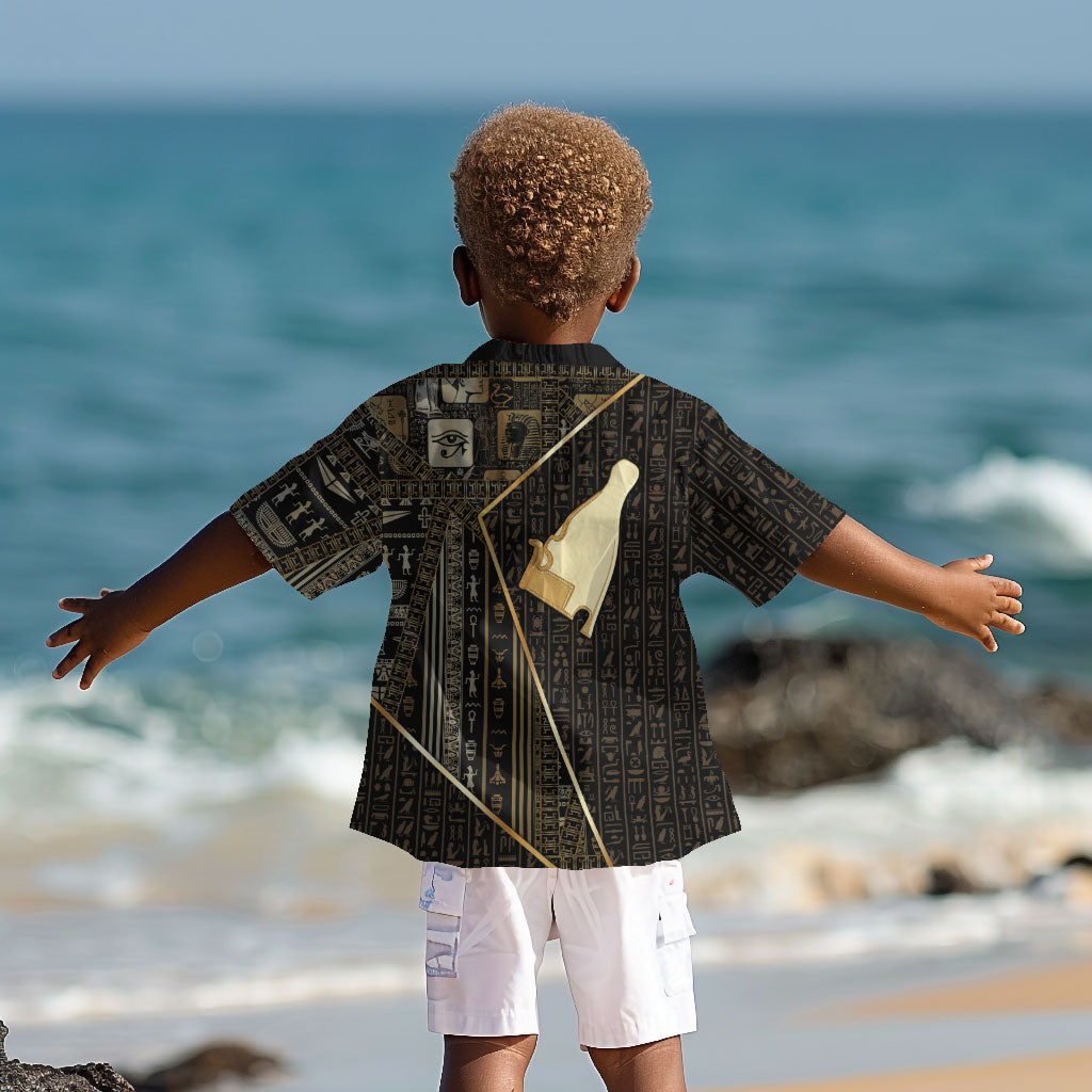 Egypt Hedjet Crown Kid Hawaiian Shirt Ancient Mythology Upper Pharaoh