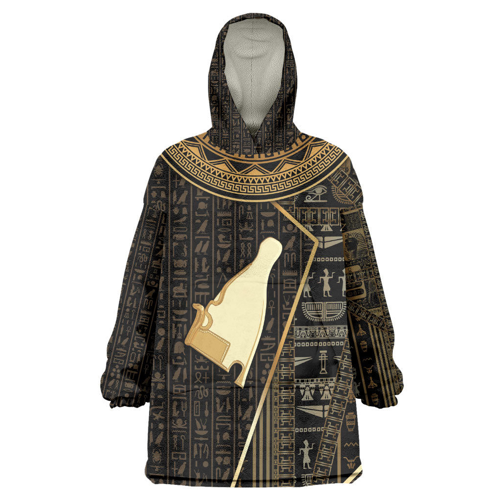 Egypt Hedjet Crown Kid Wearable Blanket Hoodie Ancient Mythology Upper Pharaoh