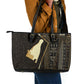 Egypt Hedjet Crown Leather Tote Bag Ancient Mythology Upper Pharaoh