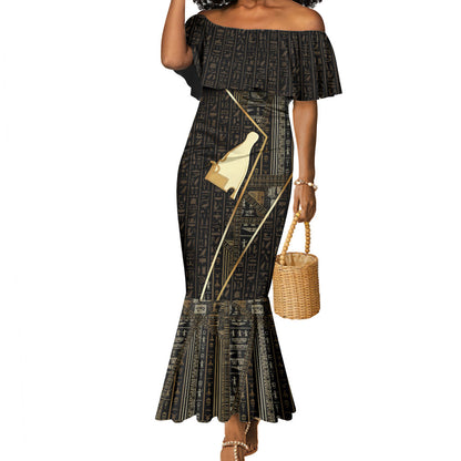 Egypt Hedjet Crown Mermaid Dress Ancient Mythology Upper Pharaoh