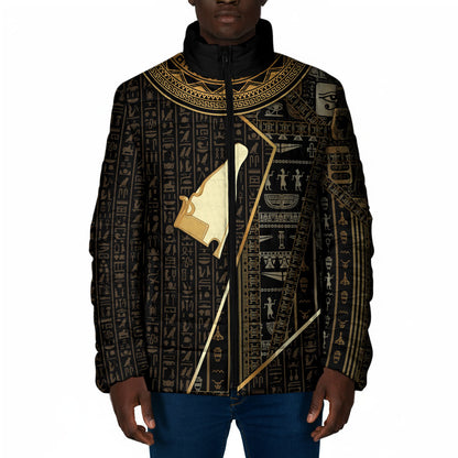 Egypt Hedjet Crown Padded Jacket Ancient Mythology Upper Pharaoh