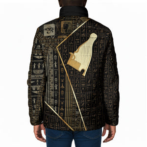 Egypt Hedjet Crown Padded Jacket Ancient Mythology Upper Pharaoh