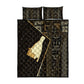 Egypt Hedjet Crown Quilt Bed Set Ancient Mythology Upper Pharaoh