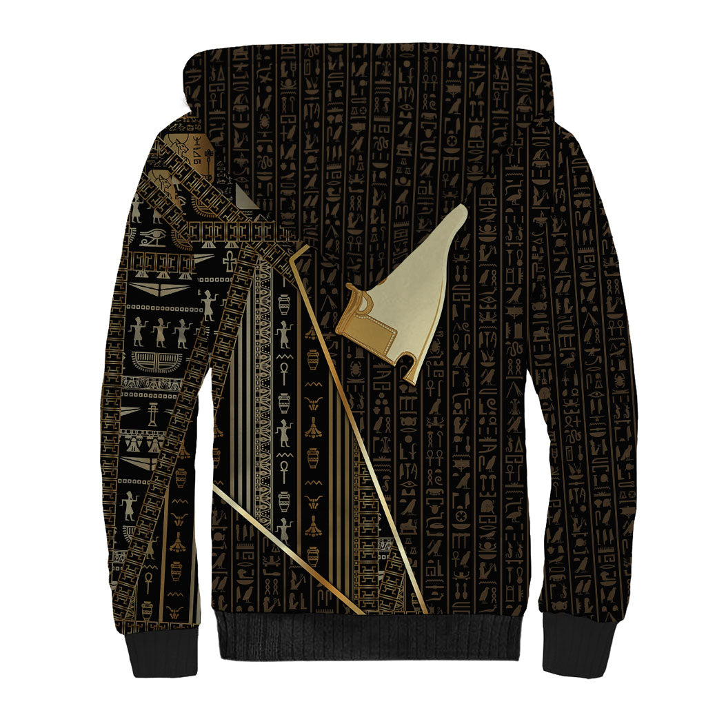 Egypt Hedjet Crown Sherpa Hoodie Ancient Mythology Upper Pharaoh
