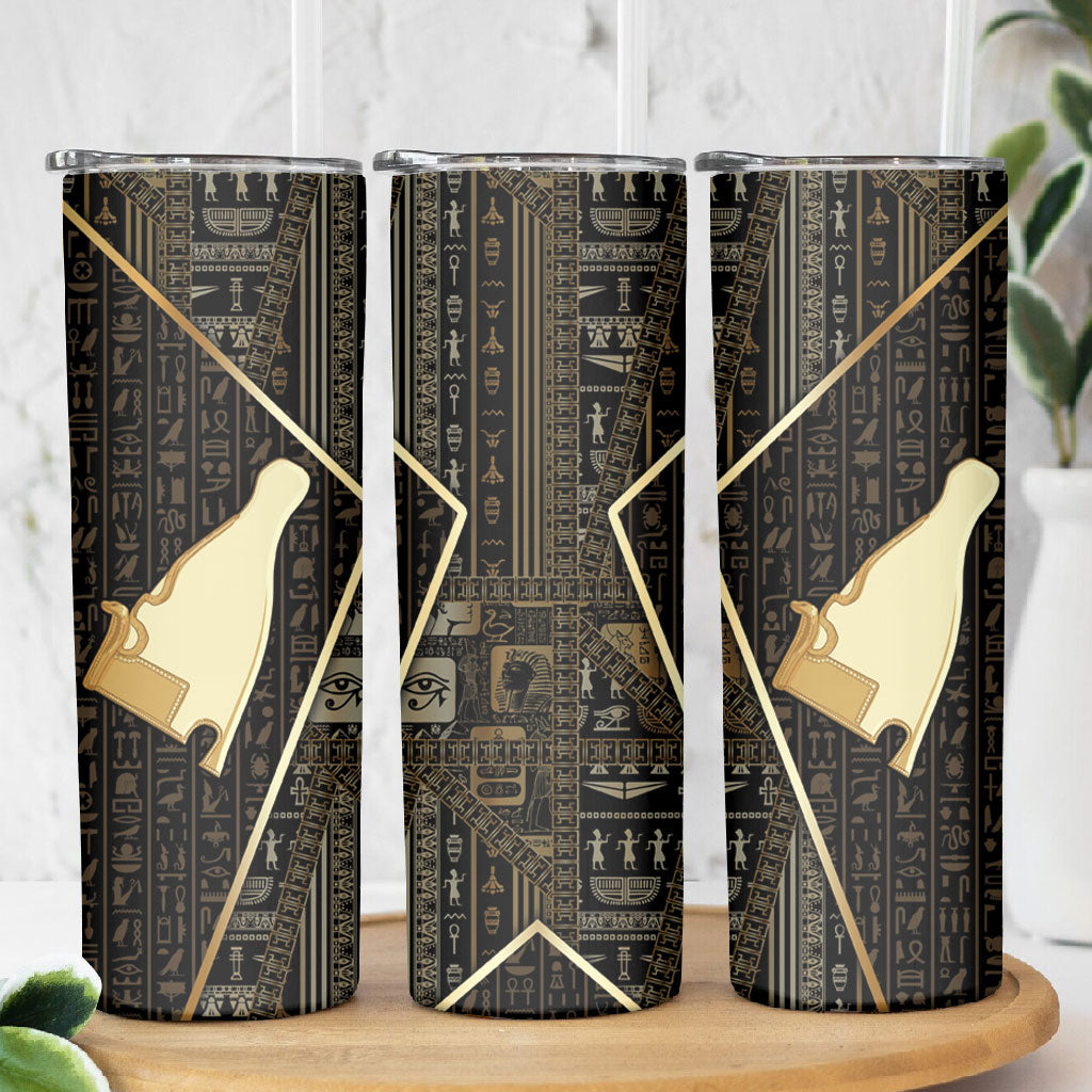 Egypt Hedjet Crown Skinny Tumbler Ancient Mythology Upper Pharaoh
