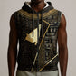 Egypt Hedjet Crown Sleeveless Zip Hoodie Ancient Mythology Upper Pharaoh