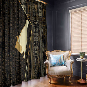 Egypt Hedjet Crown Window Curtain Ancient Mythology Upper Pharaoh