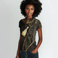 Egypt Hedjet Crown Women Polo Shirt Ancient Mythology Upper Pharaoh