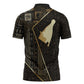 Egypt Hedjet Crown Zipper Polo Shirt Ancient Mythology Upper Pharaoh