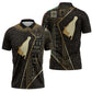 Egypt Hedjet Crown Zipper Polo Shirt Ancient Mythology Upper Pharaoh