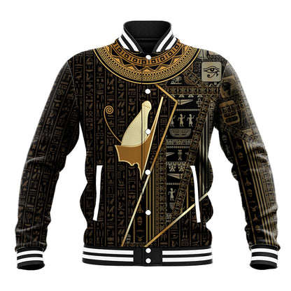 Egypt Pschent Crown Baseball Jacket Ancient Mythology Unified Pharaoh