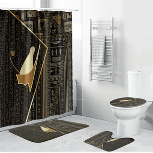 Egypt Pschent Crown Bathroom Set Ancient Mythology Unified Pharaoh