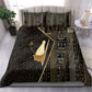 Egypt Pschent Crown Bedding Set Ancient Mythology Unified Pharaoh