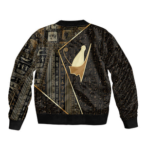 Egypt Pschent Crown Bomber Jacket Ancient Mythology Unified Pharaoh