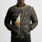 Egypt Pschent Crown Bomber Puffer Jacket Ancient Mythology Unified Pharaoh