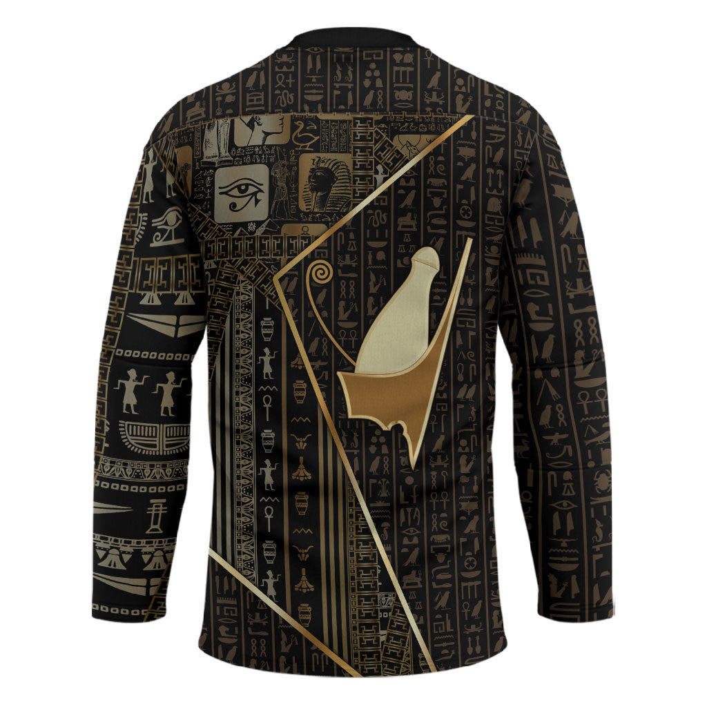 Egypt Pschent Crown Hockey Jersey Ancient Mythology Unified Pharaoh