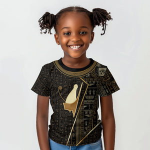 Egypt Pschent Crown Kid T shirt Ancient Mythology Unified Pharaoh