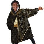 Egypt Pschent Crown Kid Wearable Blanket Hoodie Ancient Mythology Unified Pharaoh