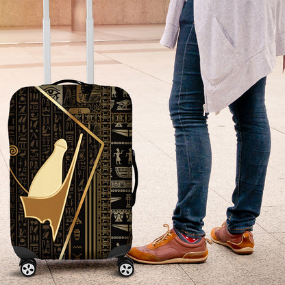 Egypt Pschent Crown Luggage Cover Ancient Mythology Unified Pharaoh