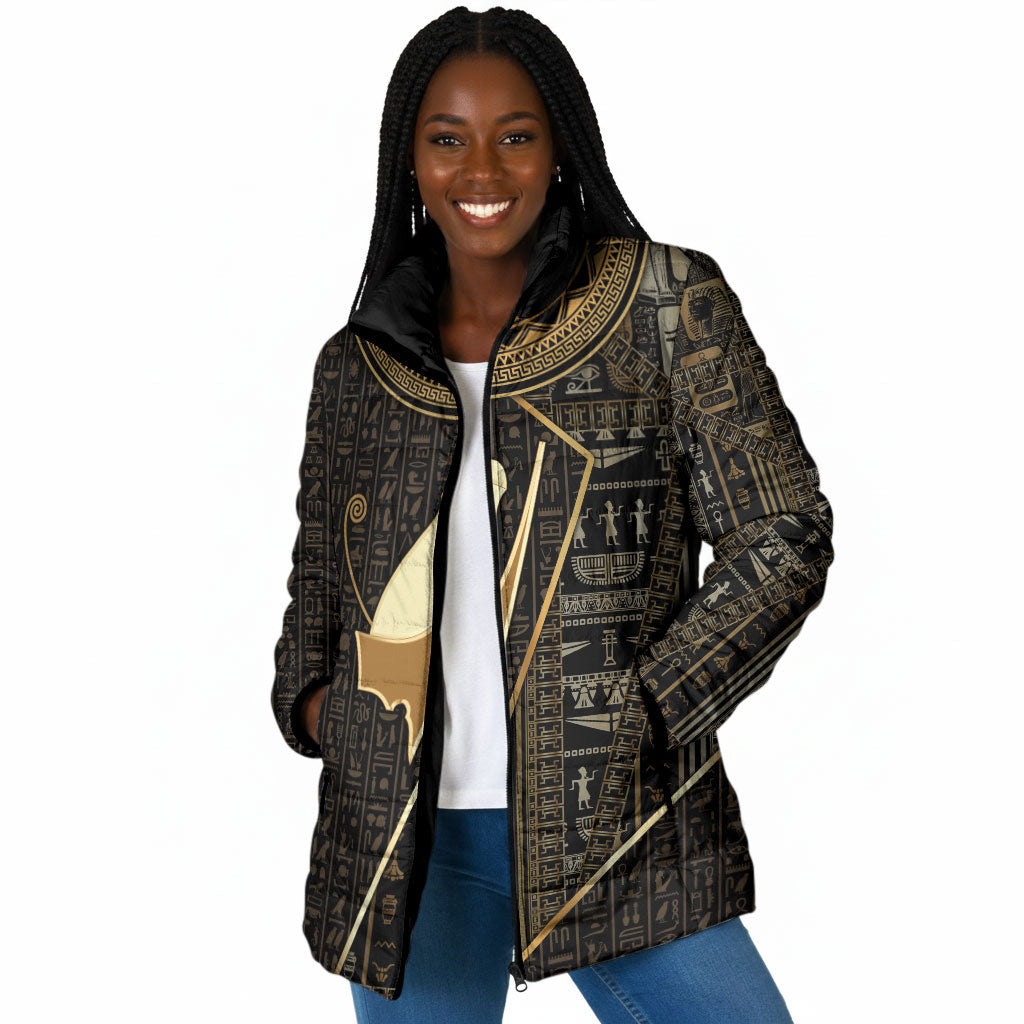 Egypt Pschent Crown Padded Jacket Ancient Mythology Unified Pharaoh
