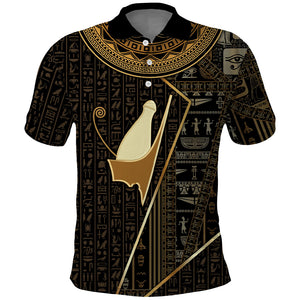 Egypt Pschent Crown Polo Shirt Ancient Mythology Unified Pharaoh