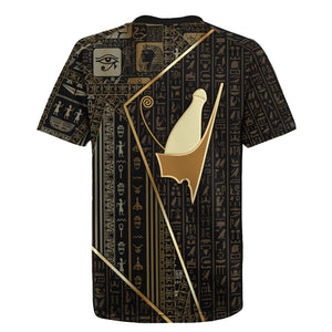 Egypt Pschent Crown Rugby Jersey Ancient Mythology Unified Pharaoh