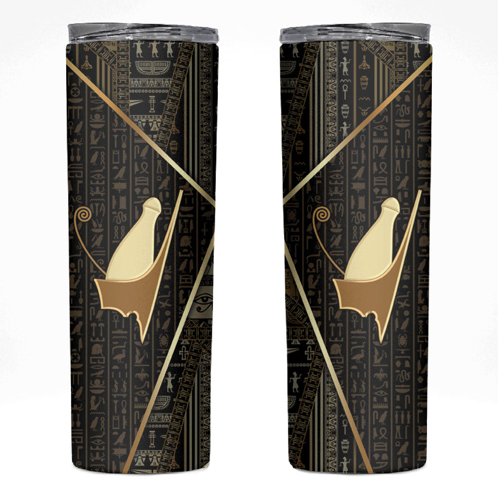 Egypt Pschent Crown Skinny Tumbler Ancient Mythology Unified Pharaoh