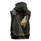 Egypt Pschent Crown Sleeveless Hoodie Ancient Mythology Unified Pharaoh