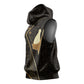 Egypt Pschent Crown Sleeveless Hoodie Ancient Mythology Unified Pharaoh