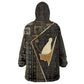 Egypt Pschent Crown Wearable Blanket Hoodie Ancient Mythology Unified Pharaoh