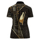 Egypt Pschent Crown Women Polo Shirt Ancient Mythology Unified Pharaoh