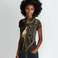 Egypt Pschent Crown Women Polo Shirt Ancient Mythology Unified Pharaoh
