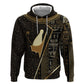Egypt Pschent Crown Zip Hoodie Ancient Mythology Unified Pharaoh