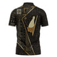Egypt Pschent Crown Zipper Polo Shirt Ancient Mythology Unified Pharaoh