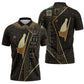 Egypt Pschent Crown Zipper Polo Shirt Ancient Mythology Unified Pharaoh