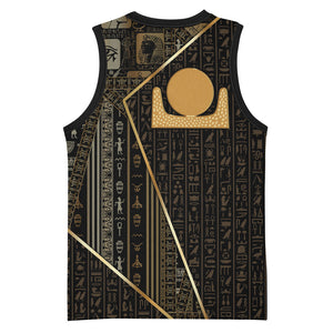 Egypt Akhet Basketball Jersey Ancient Mythology Horizon Sun Disk