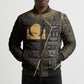 Egypt Akhet Bomber Puffer Jacket Ancient Mythology Horizon Sun Disk