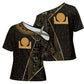 Egypt Akhet Cross Shoulder Shirt Ancient Mythology Horizon Sun Disk