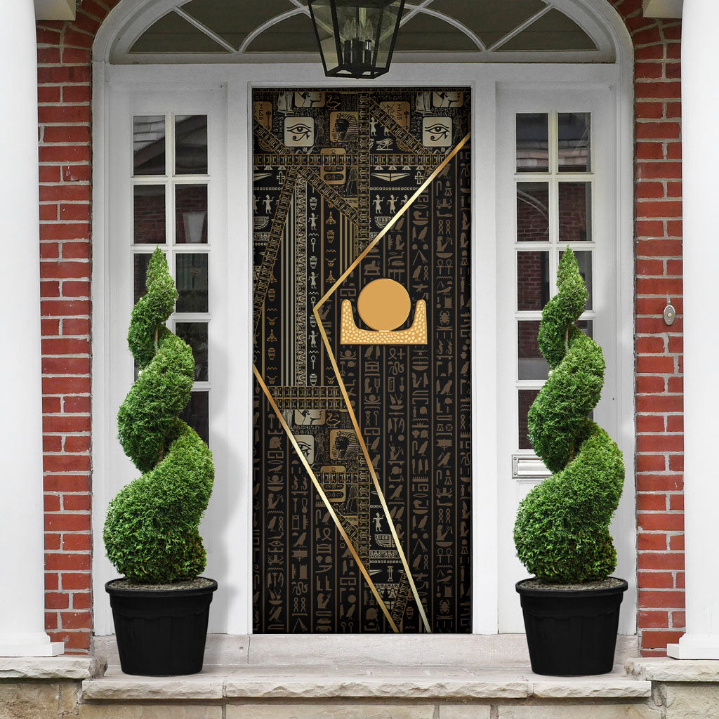 Egypt Akhet Door Cover Ancient Mythology Horizon Sun Disk